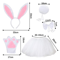Easter Rabbit Kids Girls Cosplay Tutu Dress Outfits Halloween Carnival Suit