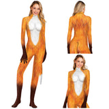 Fox Women Cosplay Costume Jumpsuit Outfits Halloween Carnival Party Disguise Suit