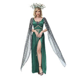 Gorgon Medusa Women Dress Halloween Cosplay Costume Fancy Carnival Outfits - INSWEAR