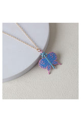 JoJo’s Bizarre Adventure Stone Ocean Jolyne Cujoh Butterfly Key Chain Necklace Gifts
