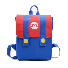 Super Mario Bros - Mario Luigi Cosplay Backpack Anime Print School Bag