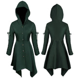 Medieval Gothic Punk Coat Cosplay Costume Outfits Halloween Carnival Suit