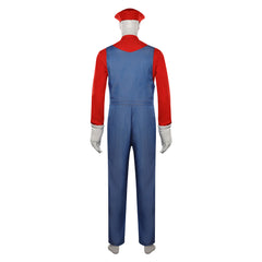 The Super Mario Bros. Movie - Mario Cosplay Costume Shirt  Hat  Outfits Halloween Party Suit