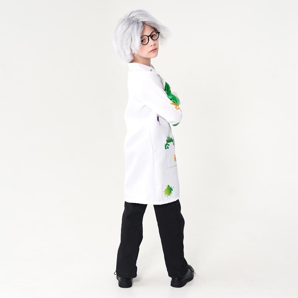 Science geek Cosplay Costume Outfits Halloween Carnival Suit For Kids Children
