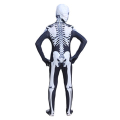 Kids Children Skeleton Skull Jumpsuit Cosplay Costume Outfits Halloween Carnival Suit - INSWEAR