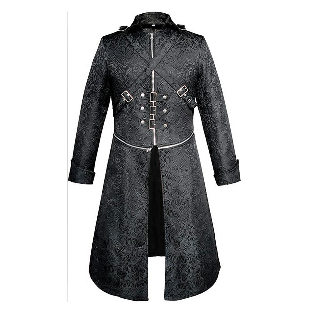 Medieval Gothic Punk Coat Cosplay Costume Outfits Halloween Carnival Party Suit