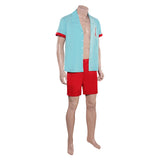 2023 Barbie Movie Ken Blue Beachwear Outfits Halloween Carnival Suit Cosplay Costume