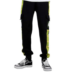 JoJo‘s Bizarre Adventure Joseph Joestar Cosplay Pants Print Pocket Cargo Casual Loose Trousers