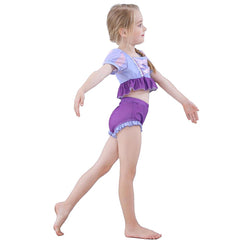 Tangled Rapunzel Kids Girls Cosplay Costume Swimsuit Outfits Halloween Carnival Party Suit