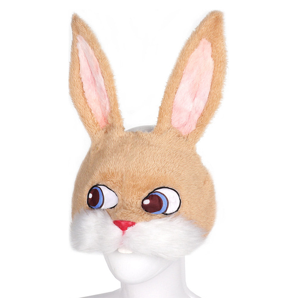 Easter Rabbit Mask Cosplay Plush  Masks Helmet Masquerade Halloween Party Costume Props