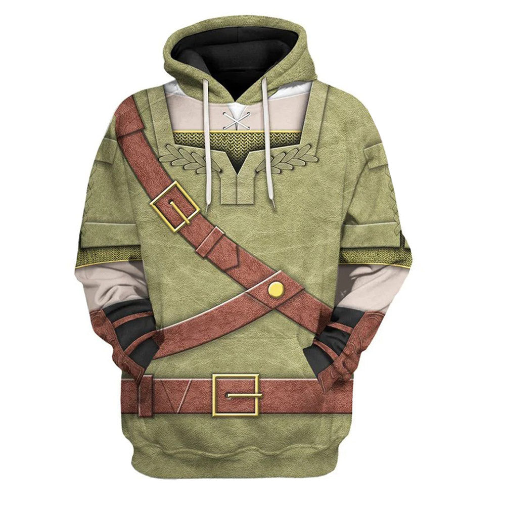 The Legend of Zelda Cosplay ooded Sweatshirt Casual Streetwear Pullover/ Zip Up Hoodie