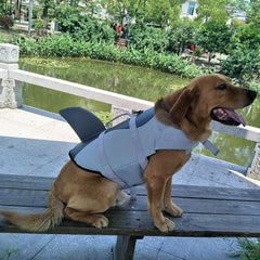 Pet Shark Mermaid Swimsuit Dog Swimsuit Safety Clothing Dog Summer Clothing Pet Lifesaver Swimsuit - INSWEAR