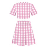 Barbie Cosplay Costume Crop Top Skirt Outfits Halloween Carnival Party Disguise Suit