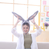 Warm Soft Cozy Plush Fun Easter Bunny Ears Hood Women Costume Hats Christmas Gift - INSWEAR