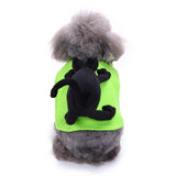 Pet Green Funny Halloween Costume Pet Back with Riding Cat Suit Winter Clothes - INSWEAR