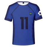 BLUE LOCK Isagi Yoichi Cosplay T-shirt  3D Printed Casual Short Sleeve Shirt