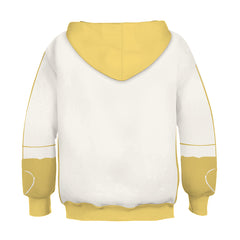 The Super Mario Bros. Peach Cosplay Yellow Hoodie 3D Printed Hooded Sweatshirt Kids Children Casual Streetwear Pullover