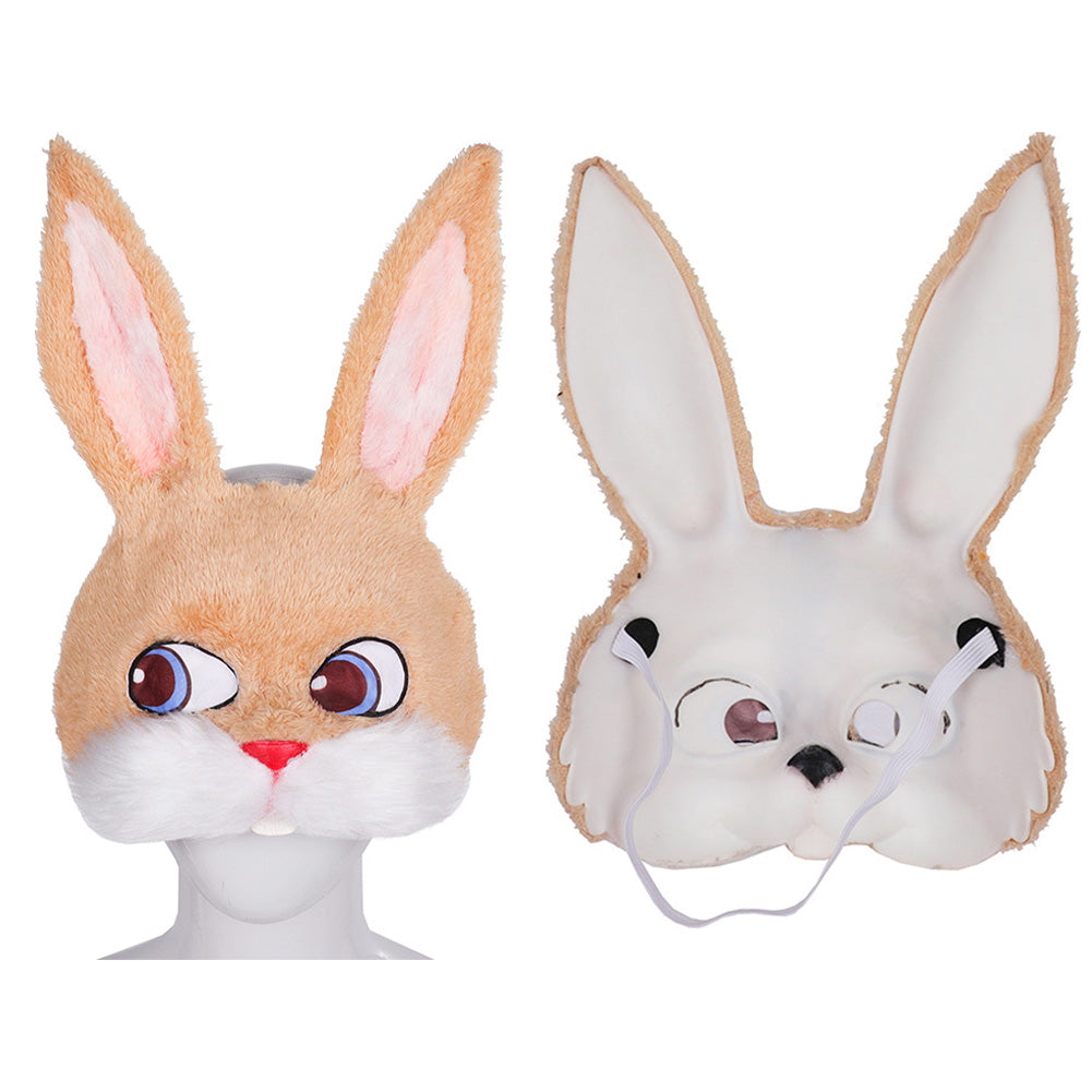 Easter Rabbit Mask Cosplay Plush  Masks Helmet Masquerade Halloween Party Costume Props
