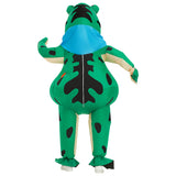 Adults Inflatable Frog Costume Funny Green Frog Cosplay Air Blow Up Suit Carnival Festival Outfit Women Men Clothes
