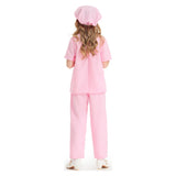 Doctor Pink KIds Cosplay Costume  Kids Pink Clothes Outfits Halloween Carnival Party Disguise Suit