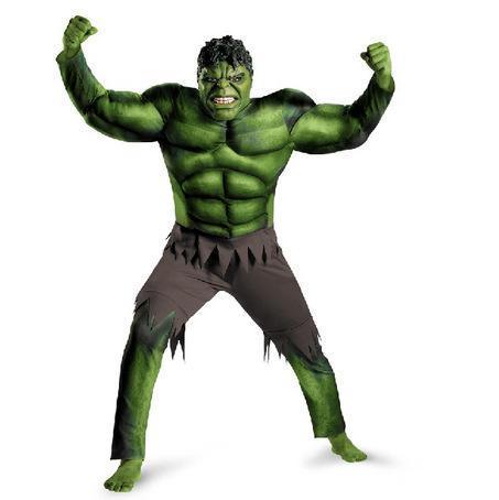 Men's Halloween Superhero Hulk Cosplay Costume Suit Halloween Costume - INSWEAR