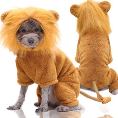 Cute Animal Shape Pet Clothes Cosplay Soft Texture Dogs Hooded Coat Costume Halloween Pets Supplies - INSWEAR