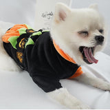Funny Pet Coat Pumpkin Halloween Sweatshirt Outfit Cosplay Coat for Cat Dog Puppy Coat - INSWEAR