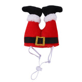 Pet Christmas Santa Pants Funny Headwear Cats Dogs Dress Up Costume Cosplay Accessories - INSWEAR
