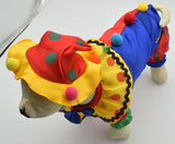 Pet Clown Clothes Cosplay Dress Dogs Cats Halloween Christmas Suit Costume Cat Puppy Clothing - INSWEAR