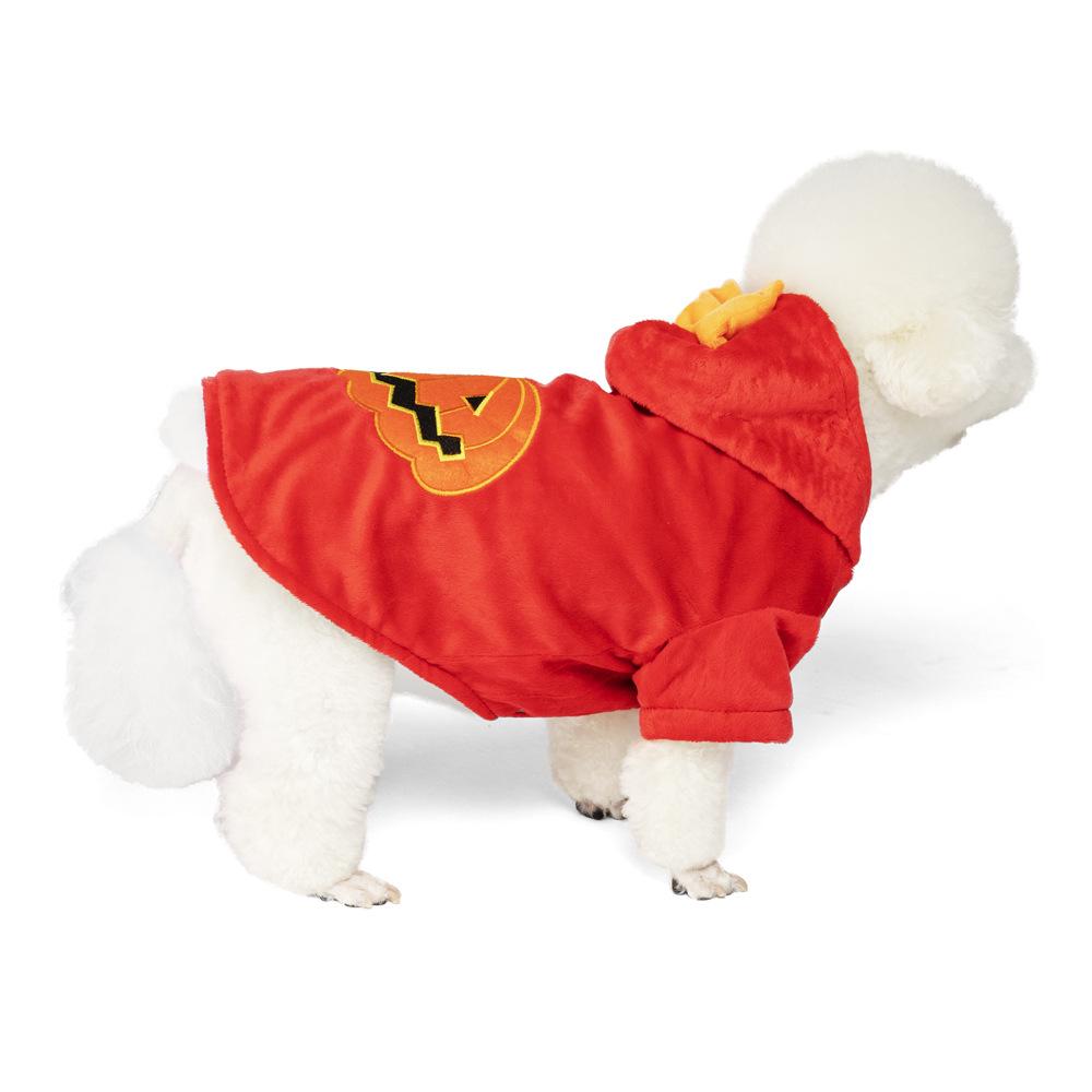 Dog Cat Hooded Clothes Halloween Pet Costume Pumpkin Pet Cute Hoodie Puppy Kitten Pet Supplies - INSWEAR