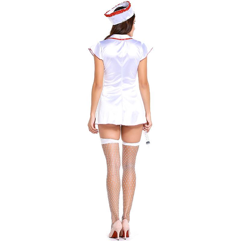 Sexy Say Ahhh Nurse Bodysuit Women Halloween Cosplay Costume - INSWEAR
