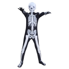 Kids Children Skeleton Skull Jumpsuit Cosplay Costume Outfits Halloween Carnival Suit - INSWEAR