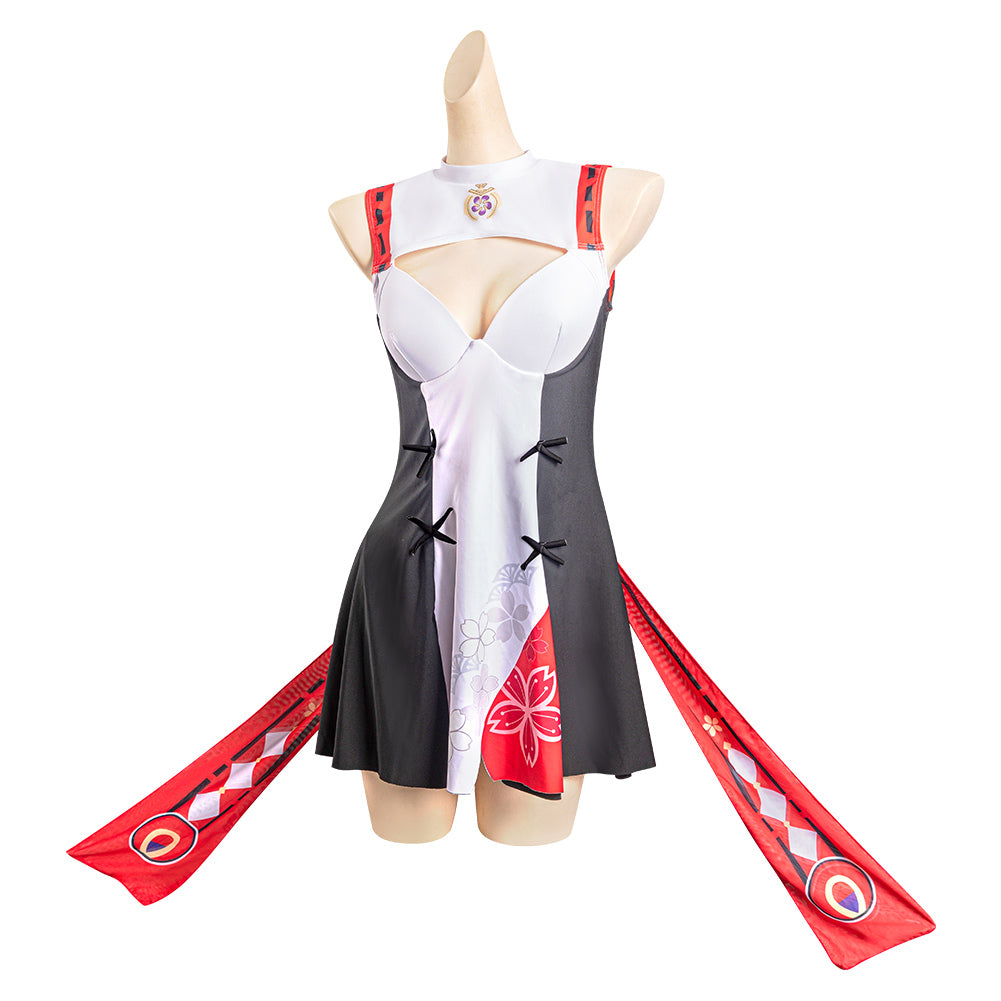 Game Genshin Impact Yae Miko Cosplay Costume Swimsuit Outfits Halloween Carnival Suit