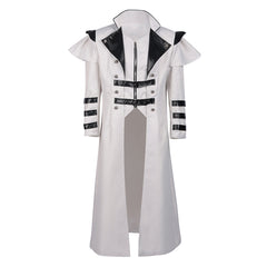 Medieval Gothic Cosplay Costume Punk Long Coat Outfits Halloween Carnival Suit