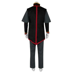 Aang 2024 TV Adult Men Black Cosplay Costume Fancy Outfit Halloween Carnival Suit