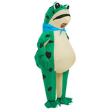 Adults Inflatable Frog Costume Funny Green Frog Cosplay Air Blow Up Suit Carnival Festival Outfit Women Men Clothes