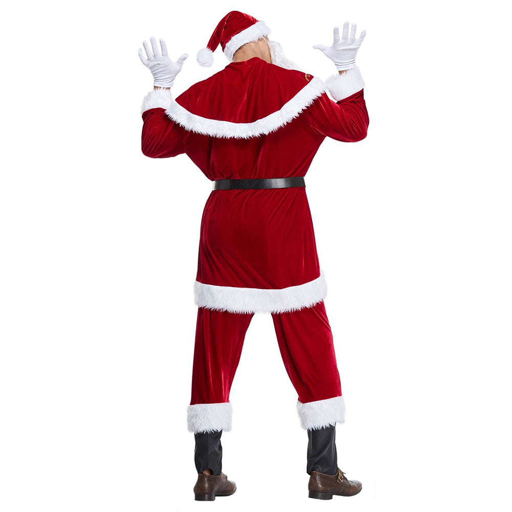 Bar Christmas Costume Adult Men and Women Santa Christmas Costume Christmas Costume
