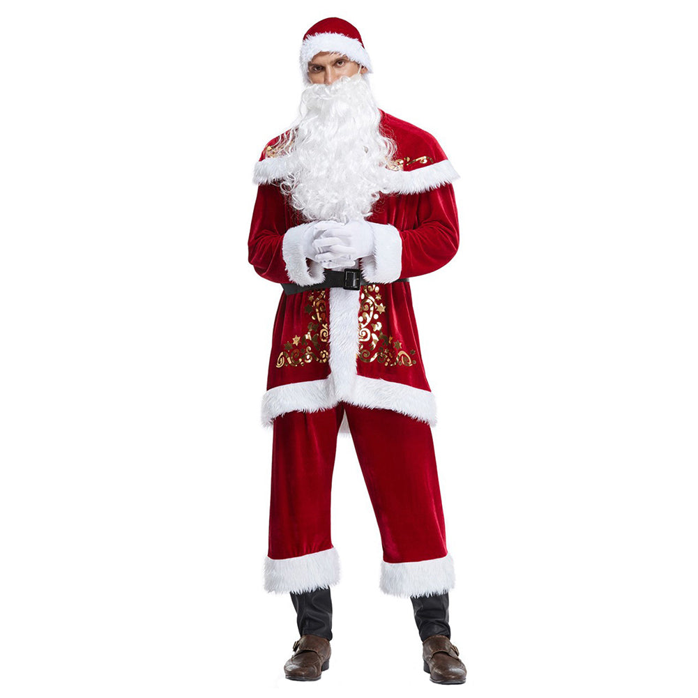 Bar Christmas Costume Adult Men and Women Santa Christmas Costume Christmas Costume main image 0