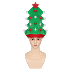 Adults Kids Christmas Elf Green Hat Christmas Accessories
