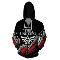 Unisex The Legend of Zelda Hoodies Teens Novelty Hooded Sweatshirts Zip Up Outerwear Sportswear - INSWEAR