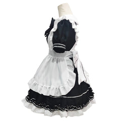 Black and White Maid Cosplay Costume Halloween Carnival Party Disguise Suit