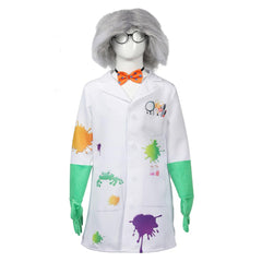 Science geek Cosplay Costume Outfits Halloween Carnival Suit For Kids Children