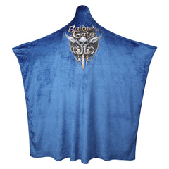 Baldur's Gate 3 Cosplay Costume Blue Plush Blankets Outfits Halloween Carnival Suit Accessories