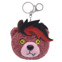 Baldur's Gate 3 Karlach Teddy Bear Cosplay Furry Keychain Key Rings Mascot Birthday Xmas Gift 