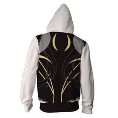 Baldur's Gate Shadowheart Adult Cosplay Printed Hoodie Hooded Sweatshirt Casual Zip Up Hoodie