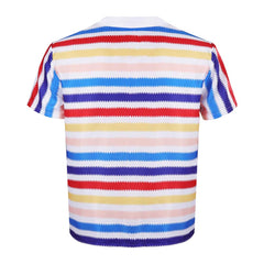Barbie 1964 Ken Rainbow Kids Cosplay Costume Striped Shirt Outfits Halloween Carnival Suit