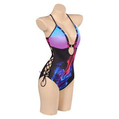 2023 Summer Printed One-Piece Swimsuit Cosplay Costume Halloween Carnival Party Disguise Suit