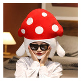 Mushroom Cosplay Plush Hat headgear Halloween Carnival Party Disguise Costume Accessories