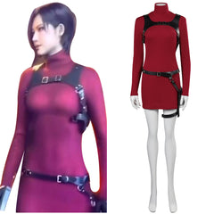 Resident Evil 4 Remake Ada Wong Cosplay Dress Halloween Carnival Party Disguise Suit