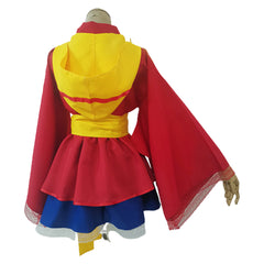 One Piece Monkey D. Luffy Cosplay Costume Lolita Dress Outfits Halloween Carnival Party Suit